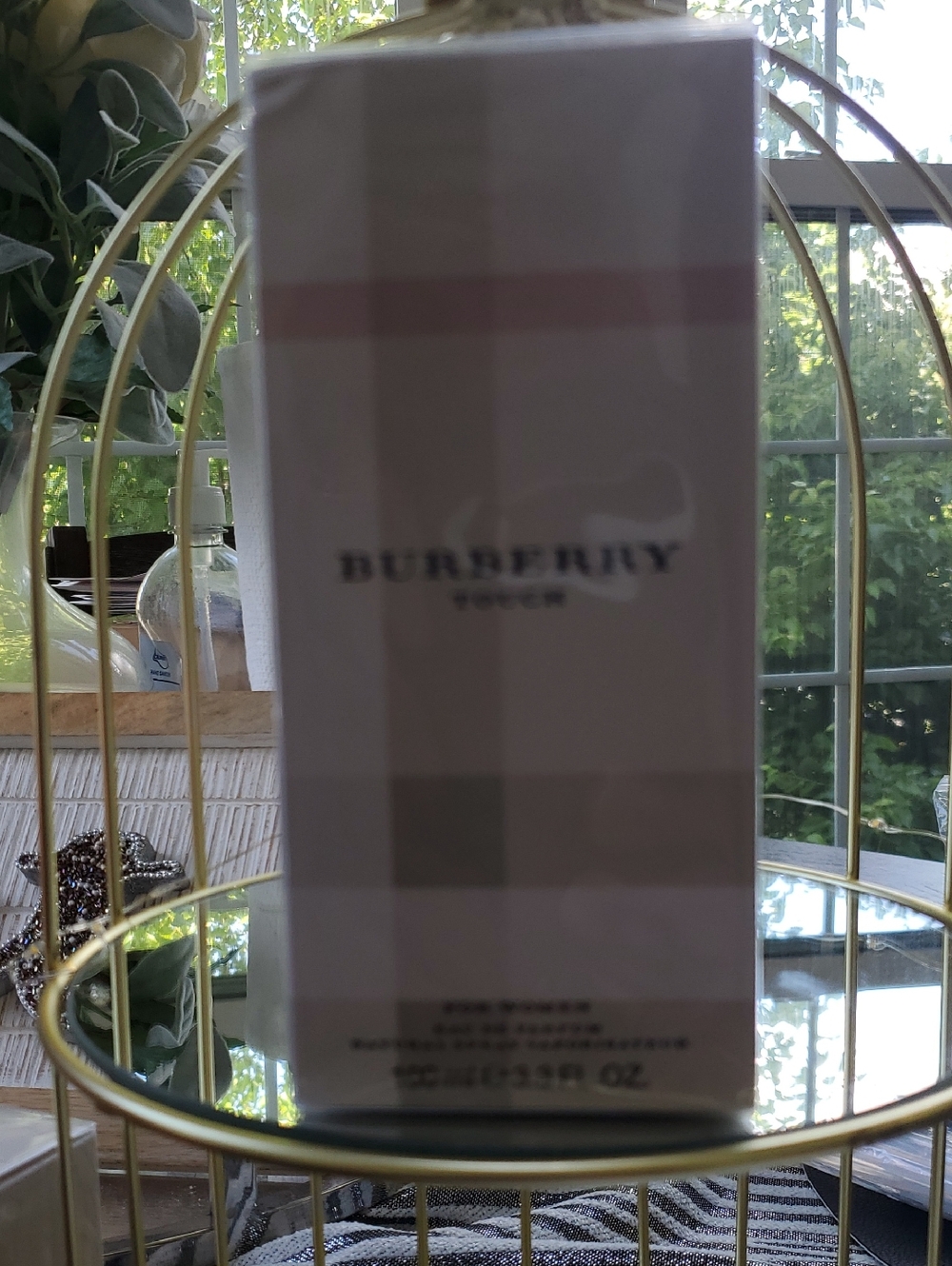 Burberry Touch Pink and Beige Plaid Fragrance Box NIB SEALED